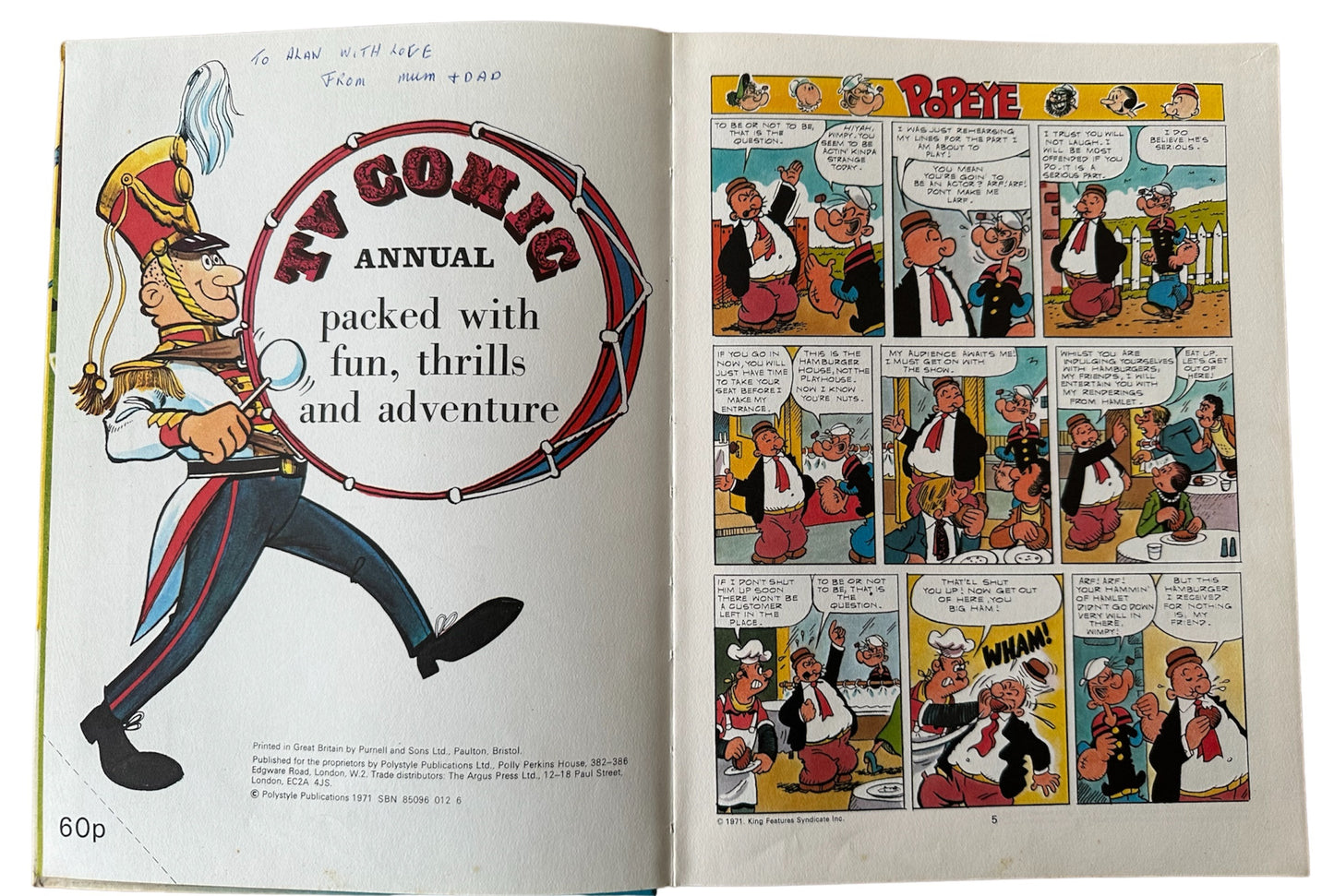 Vintage TV Comic Annual 1972