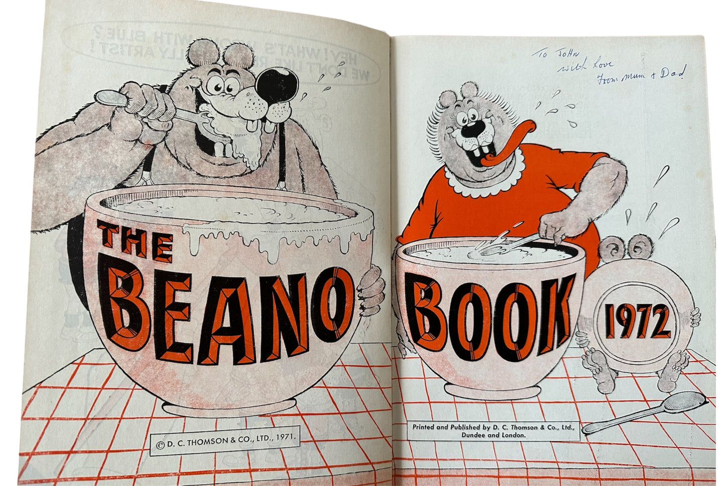 Vintage The Beano Book Annual 1972
