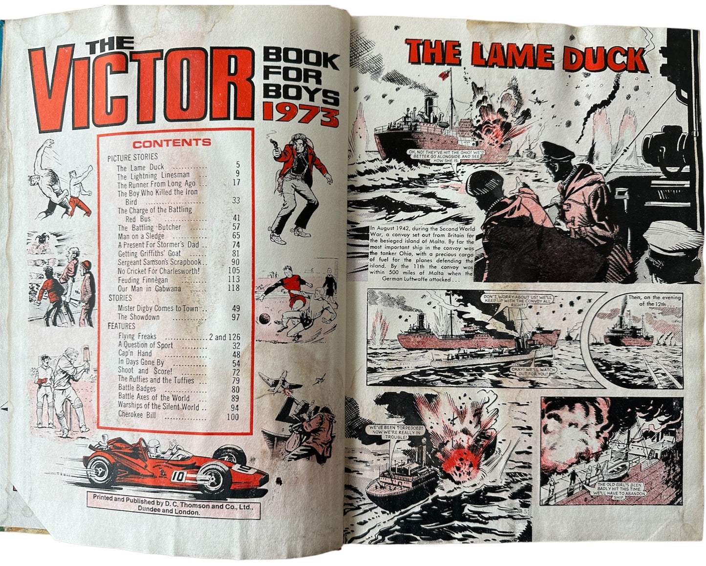 Vintage Victor Book For Boys Annual 1973