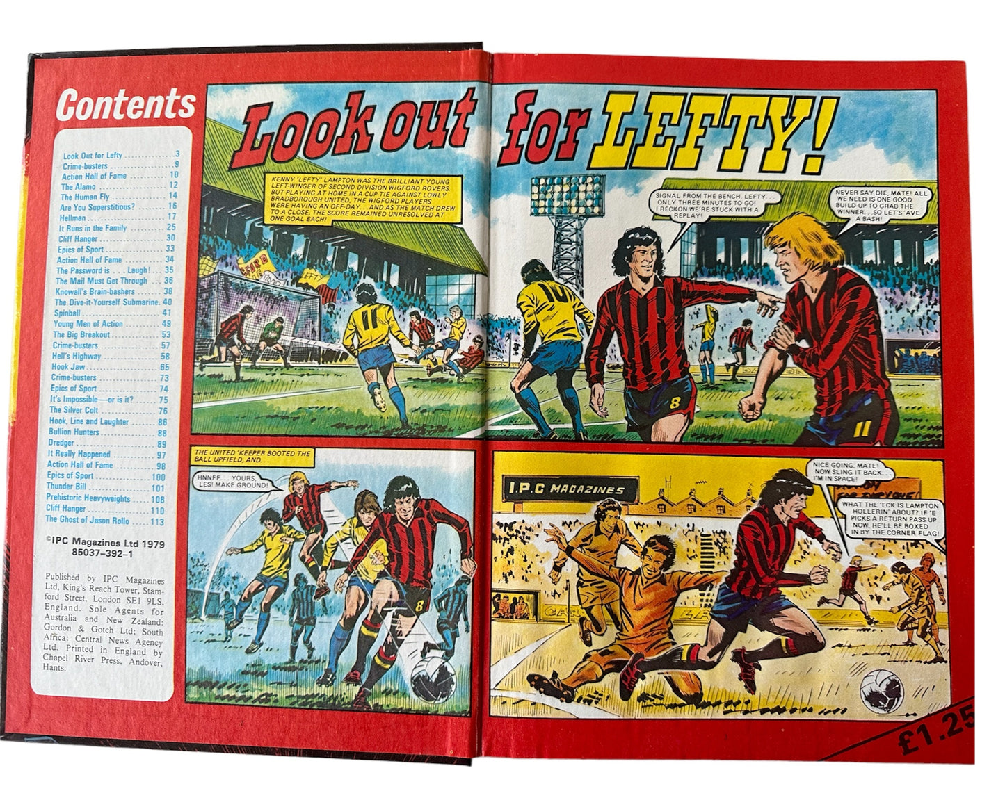 Vintage Action Annual 1980 - A Fleetway Annual - Former Shop Stock