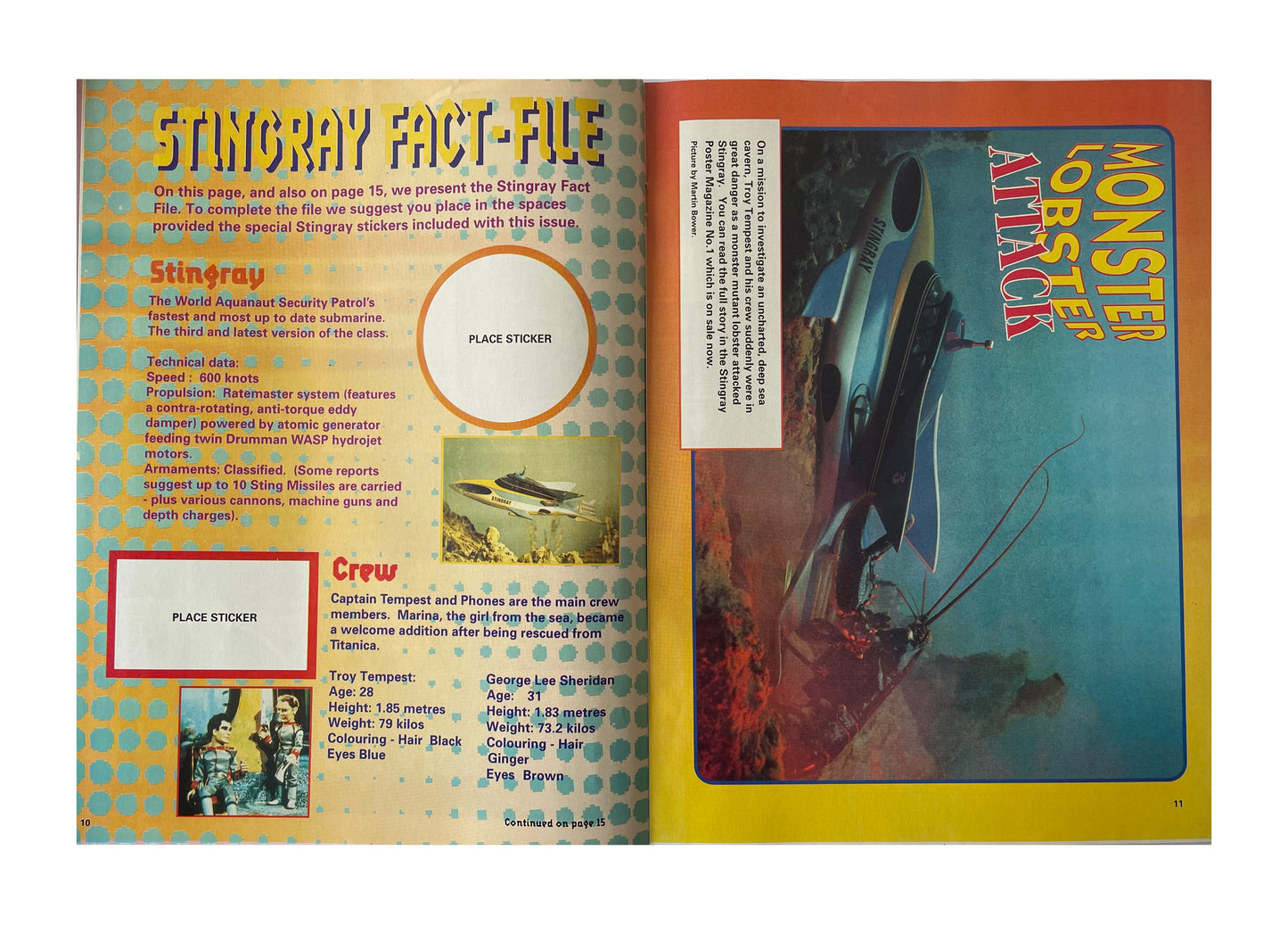 Vintage 1993 Gerry Andersons Stand By For Action... Stingray The Comic Issue No. 13 - March 27th To April 9th - Includes Free Stingray Stickers - Brand New Shop Stock Room Find