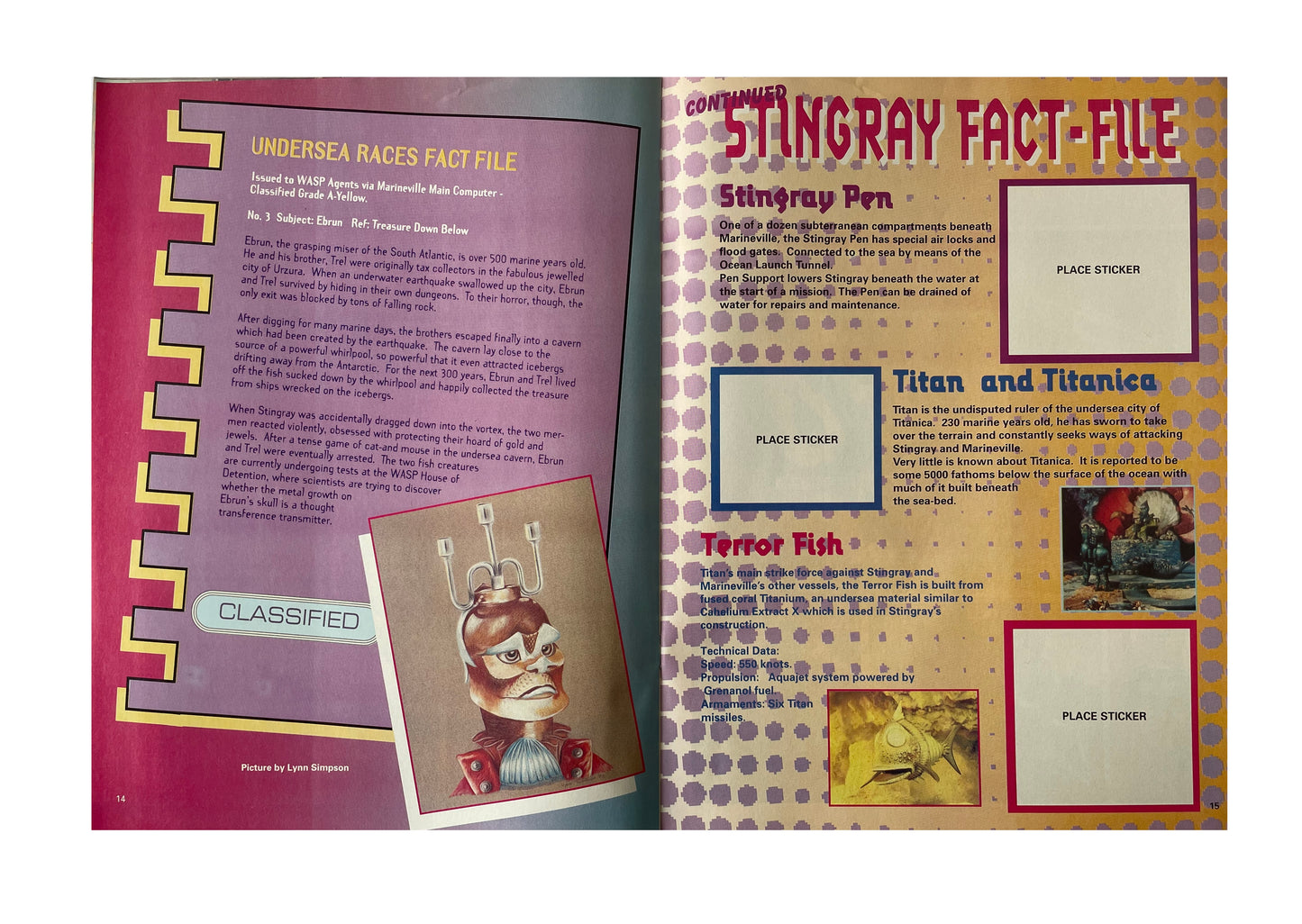 Vintage 1993 Gerry Andersons Stand By For Action... Stingray The Comic Issue No. 13 - March 27th To April 9th - Includes Free Stingray Stickers - Brand New Shop Stock Room Find