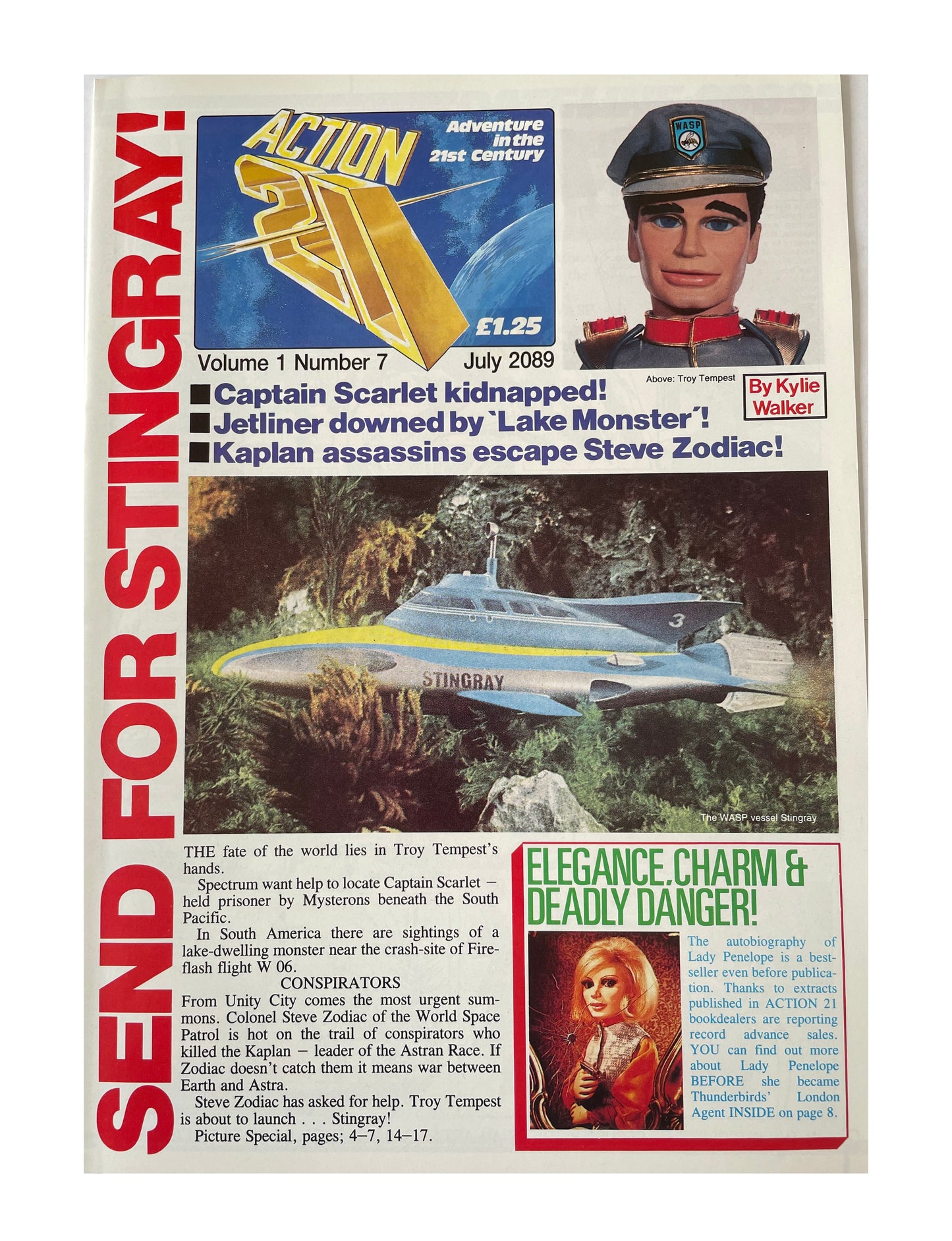 Vintage 1989 Gerry Andersons Action 21 Comic Magazine Volume 1 Number 7 July 2089- Adventures In The 21st Century - Brand New Shop Stock Room Find