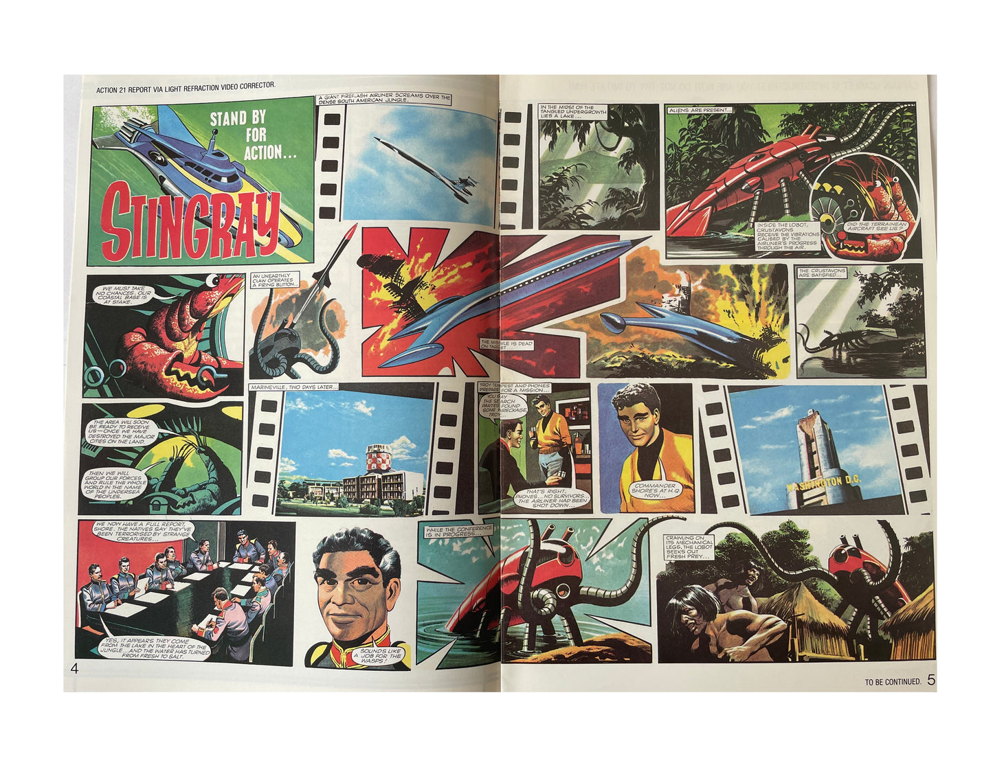 Vintage 1989 Gerry Andersons Action 21 Comic Magazine Volume 1 Number 7 July 2089- Adventures In The 21st Century - Brand New Shop Stock Room Find