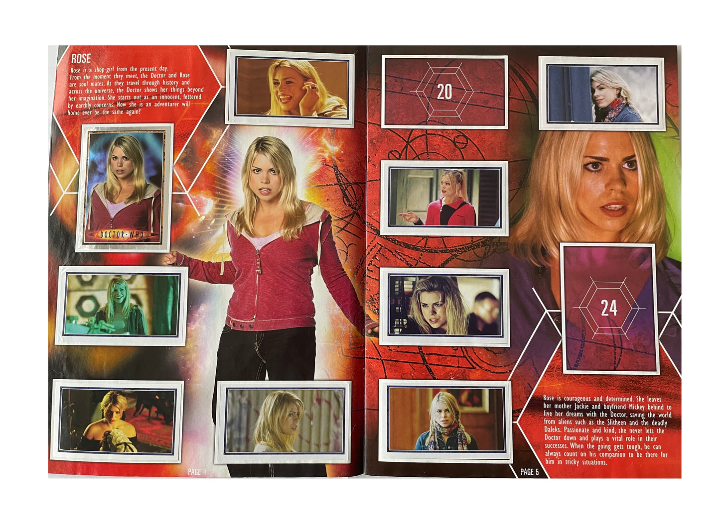 Vintage Doctor Dr Who Sticker Collection Sticker Album Book By Merlin 2004 With 161 Stickers Attached