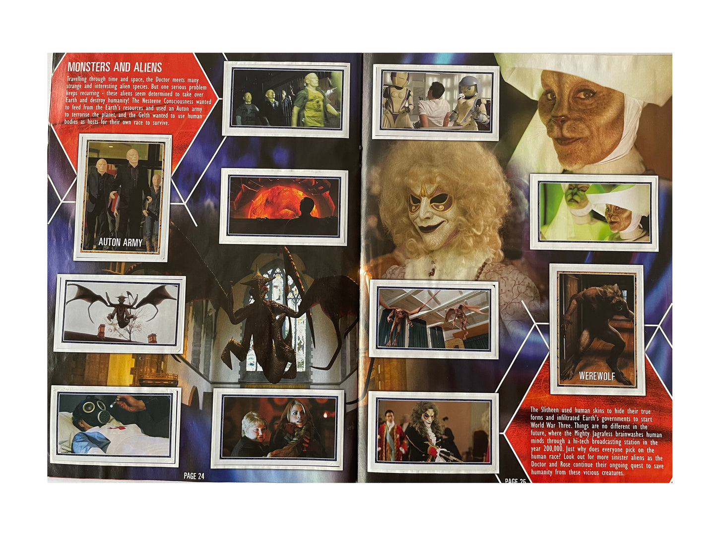 Vintage Doctor Dr Who Sticker Collection Sticker Album Book By Merlin 2004 With 161 Stickers Attached