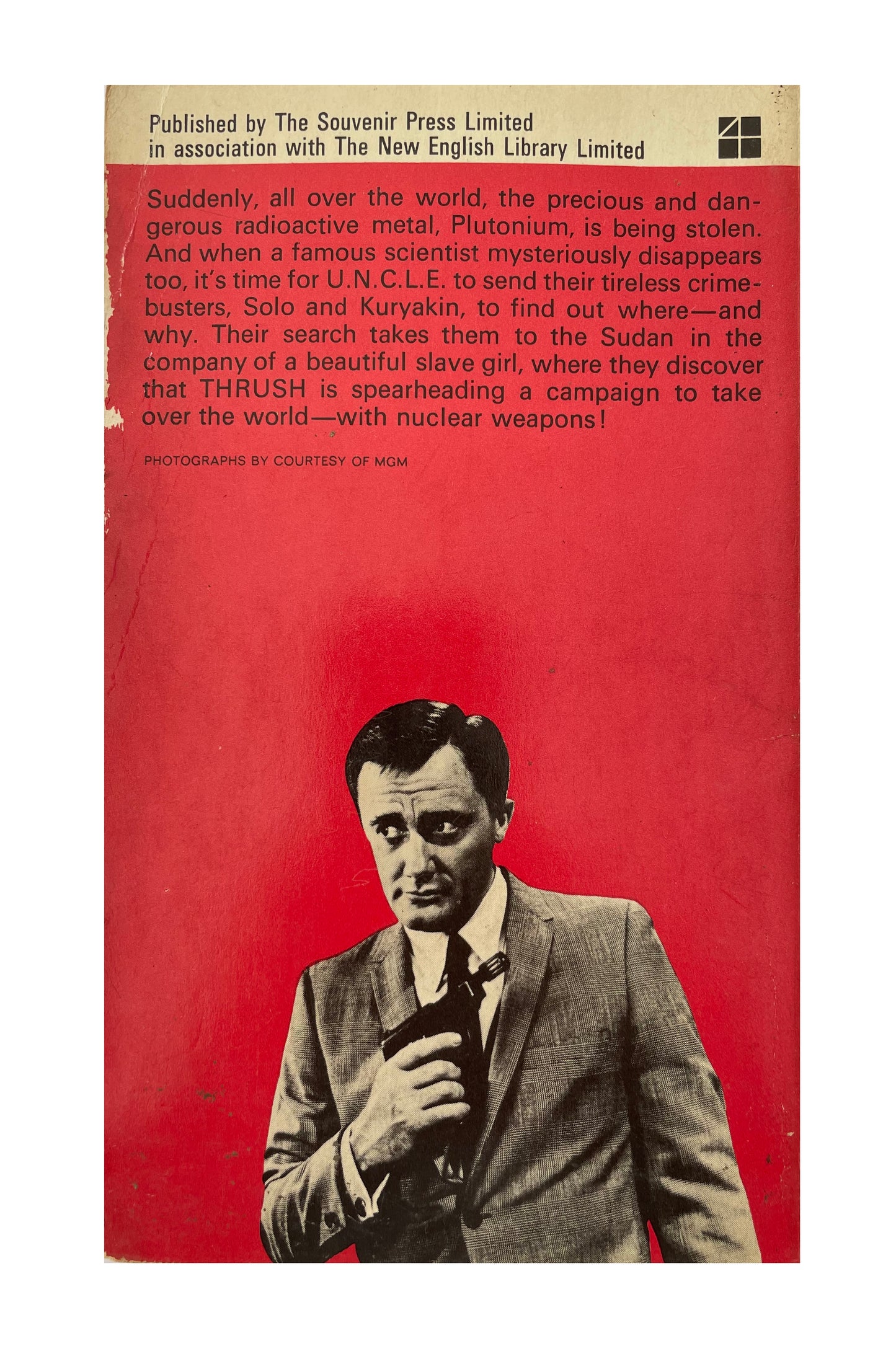 Vintage 1966 The Man From U.N.C.L.E The Radioactive Camel Affair Paperback Novel By Peter Leslie