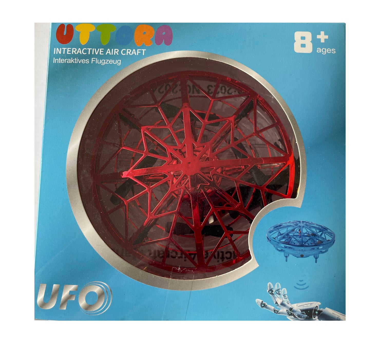 Interactive Air Craft Flying UFO Toy - Remote Controlled With Infrared Motion Sensors - New In Box