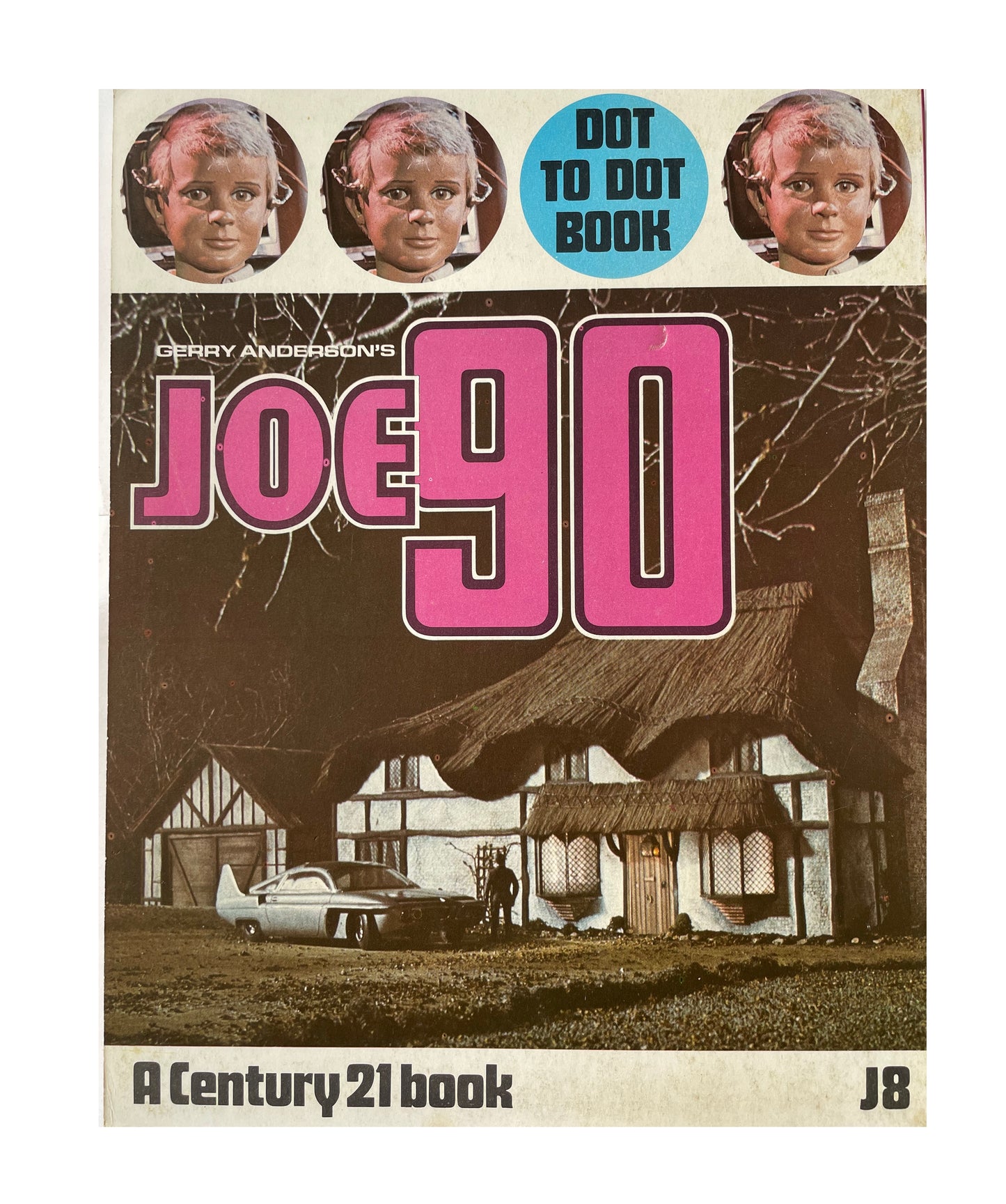 Vintage Gerry Andersons 1968 Ultra Rare Joe 90 Dot To Dot Book J8- As Seen In The Television Series - Century 21 Publishing - Shop Stock Room Find