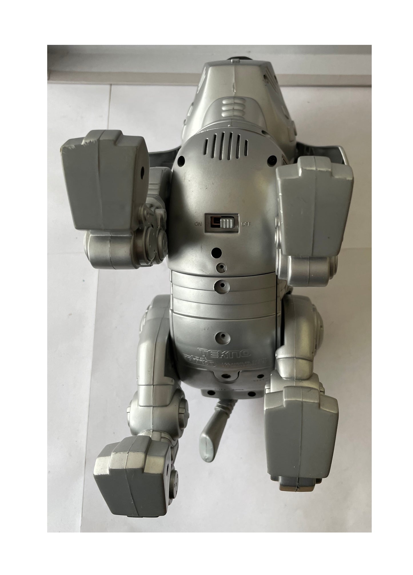Vintage Tekno 1990's Manley - The Robot Silver Puppy Dog - Fully Working