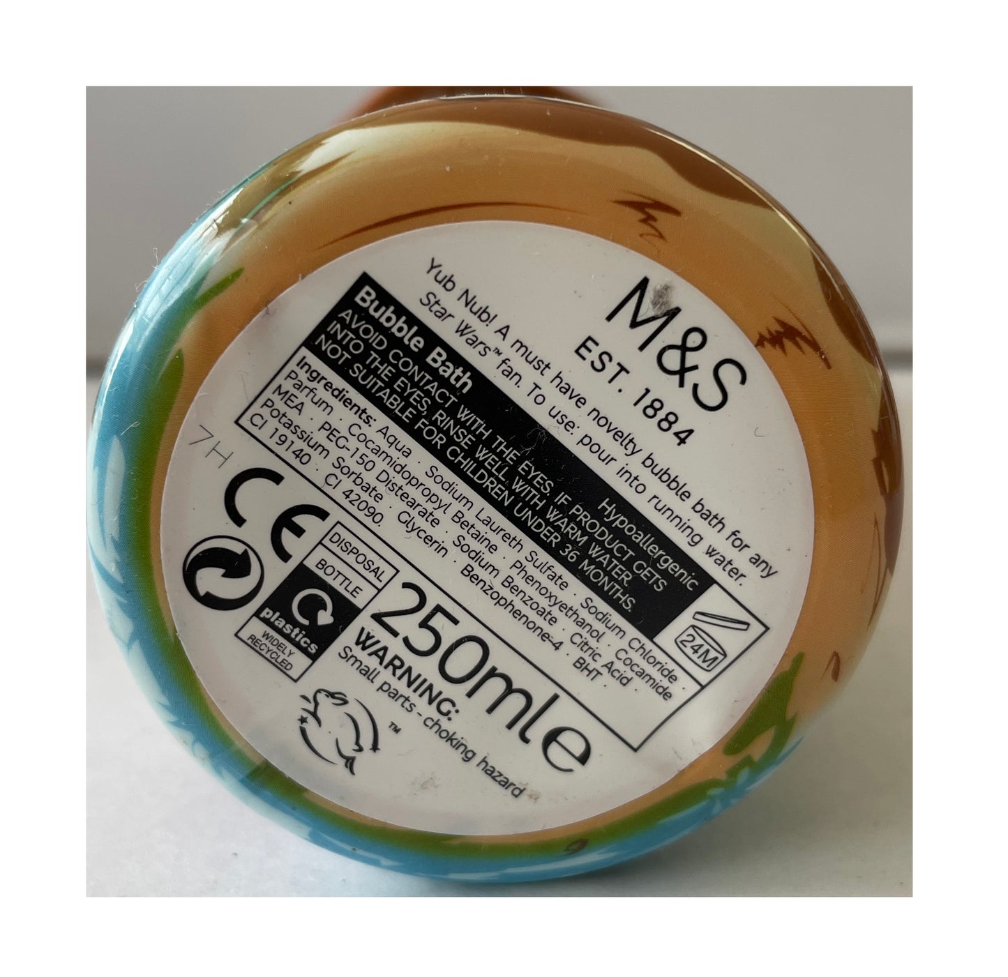 Star Wars The Ewoks Novelty Bubble Bath 250ML In Ewok Collectable Bottle - 2017 Factory Sealed