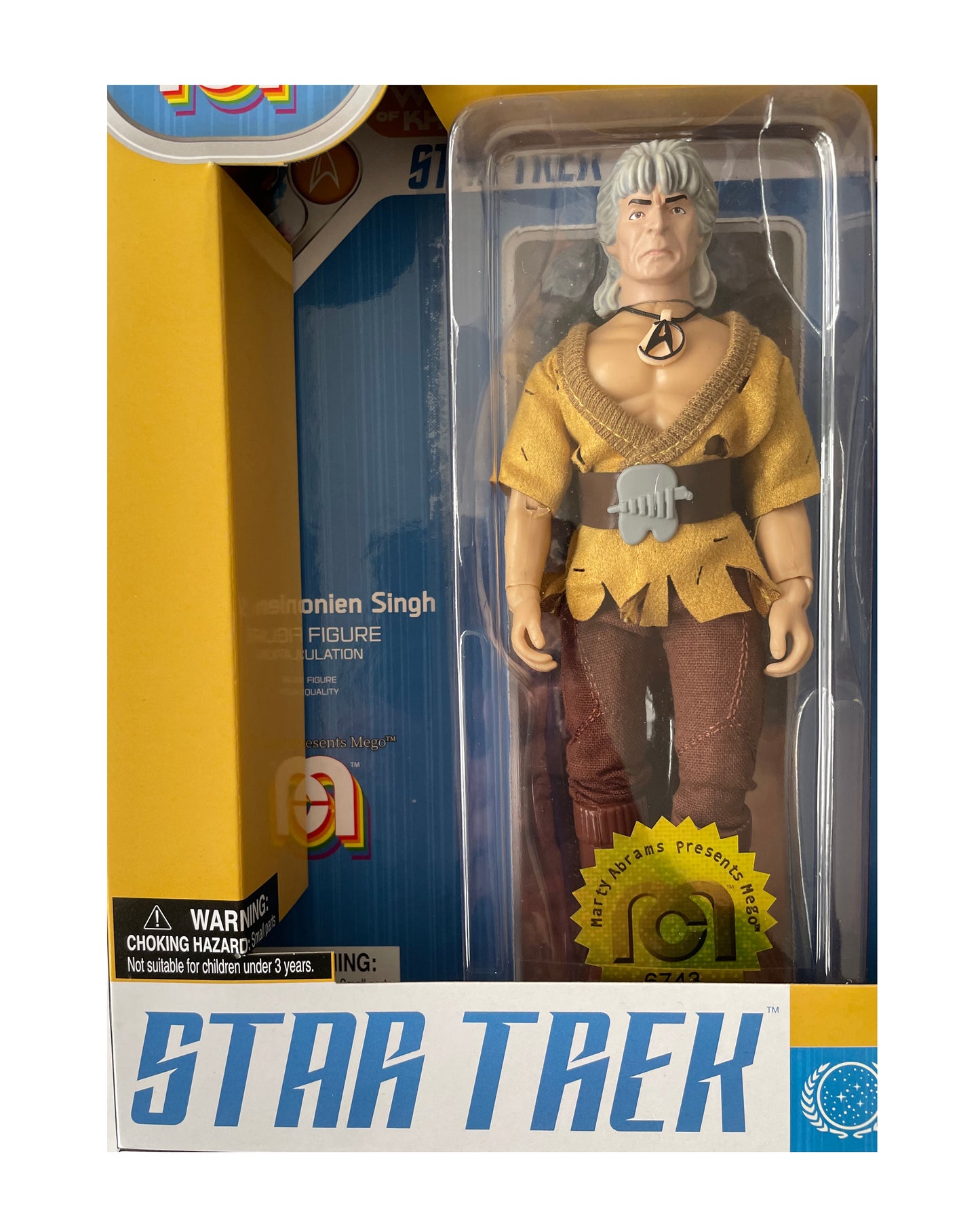 Star Trek The Wrath Of Khan Mego 8 Inch Action Figure Gift Set - Includes Khan, Captain Spock And Admiral Kirk- Brand New Factory Sealed