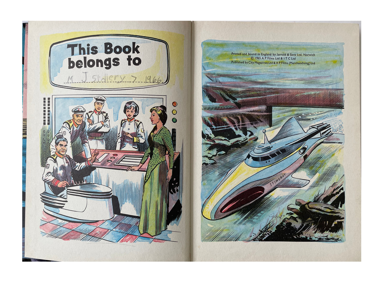 Vintage Gerry Andersons Stingray Annual 1965