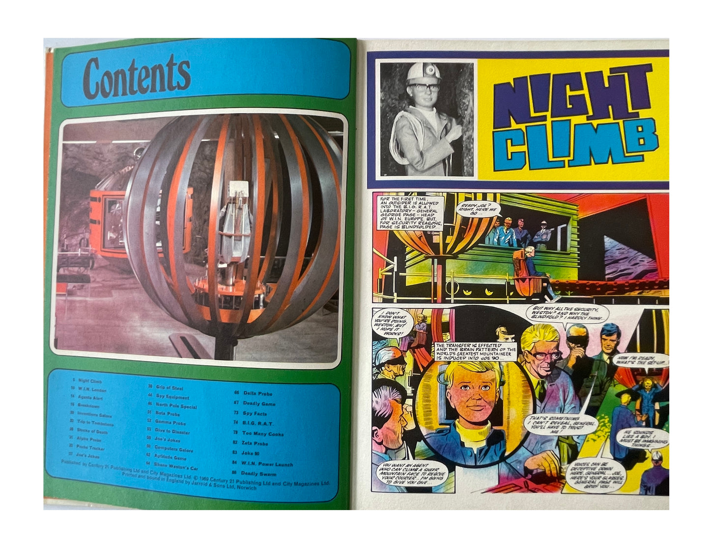 Vintage Gerry Andersons Joe 90 Annual 1969 Fantastic Condition
