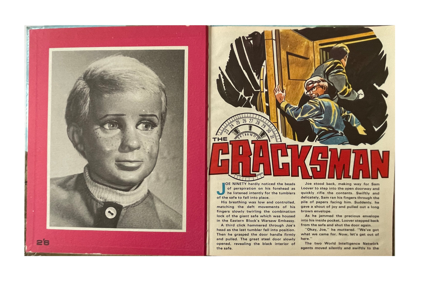 Vintage Gerry Andersons 1968 Ultra Rare Joe 90 Story Book Cracksman / The Homing Pigeon - Century 21 Books J11 - Fantastic Condition Ultra Rare Book