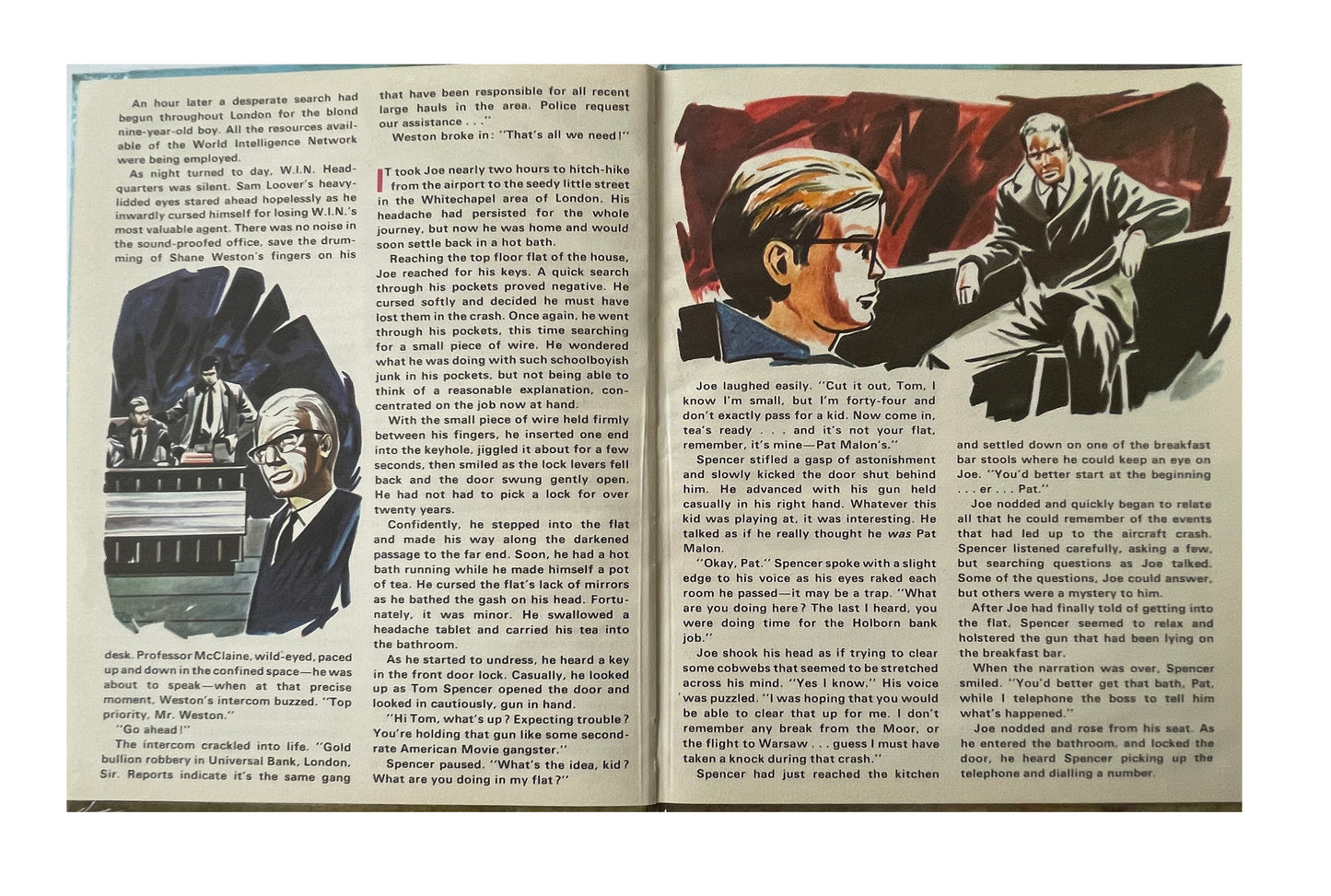 Vintage Gerry Andersons 1968 Ultra Rare Joe 90 Story Book Cracksman / The Homing Pigeon - Century 21 Books J11 - Fantastic Condition Ultra Rare Book