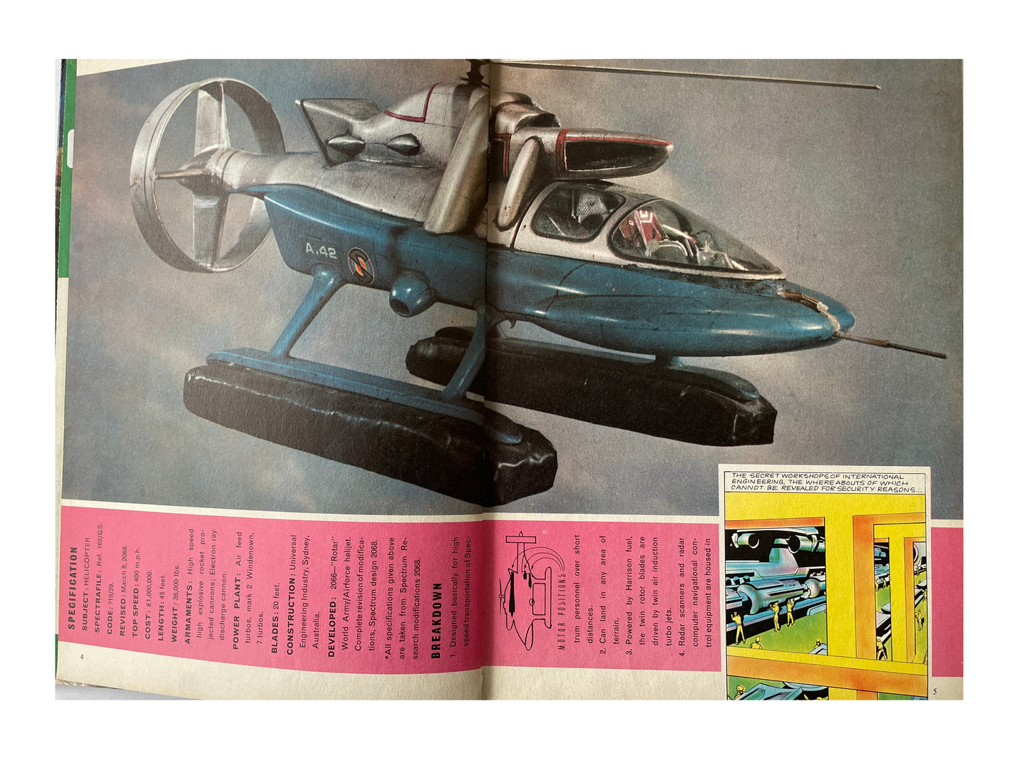 Vintage Gerry Andersons Captain Scarlet Annual from 1968