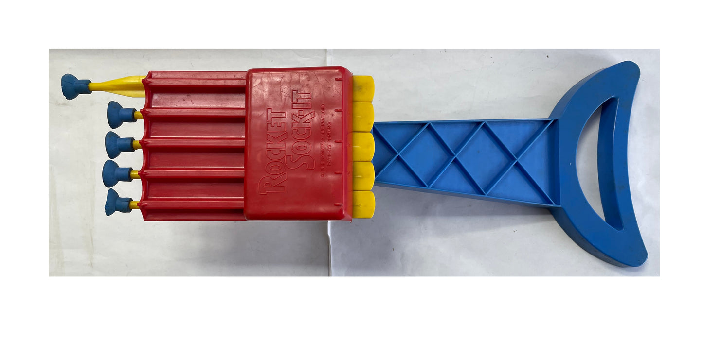 Vintage 1955 Kenner Rocket Sock-It Rifle And Target Dart Game - Fantastic Condition In The Original Box