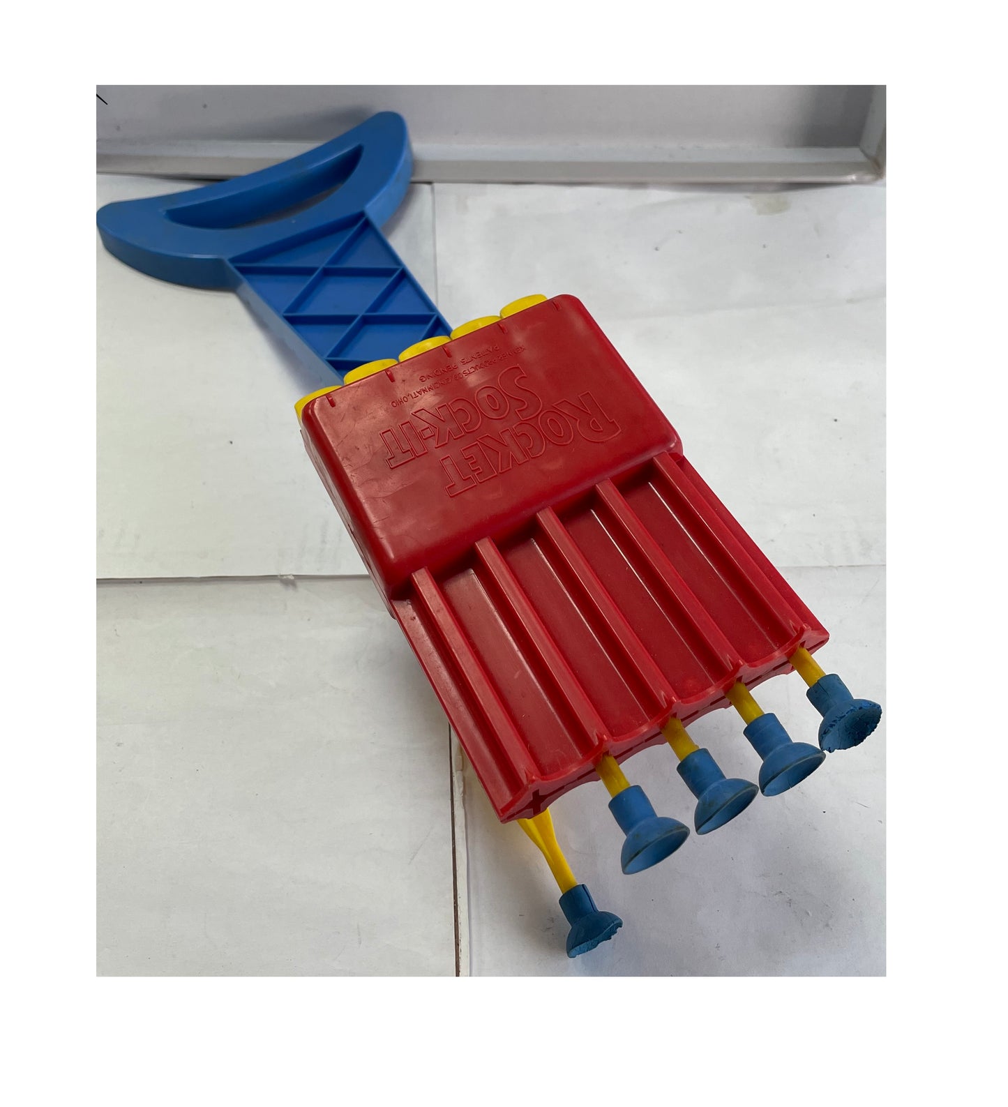 Vintage 1955 Kenner Rocket Sock-It Rifle And Target Dart Game - Fantastic Condition In The Original Box