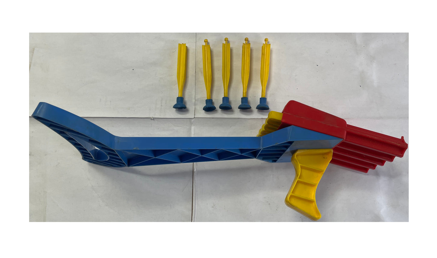 Vintage 1955 Kenner Rocket Sock-It Rifle And Target Dart Game - Fantastic Condition In The Original Box
