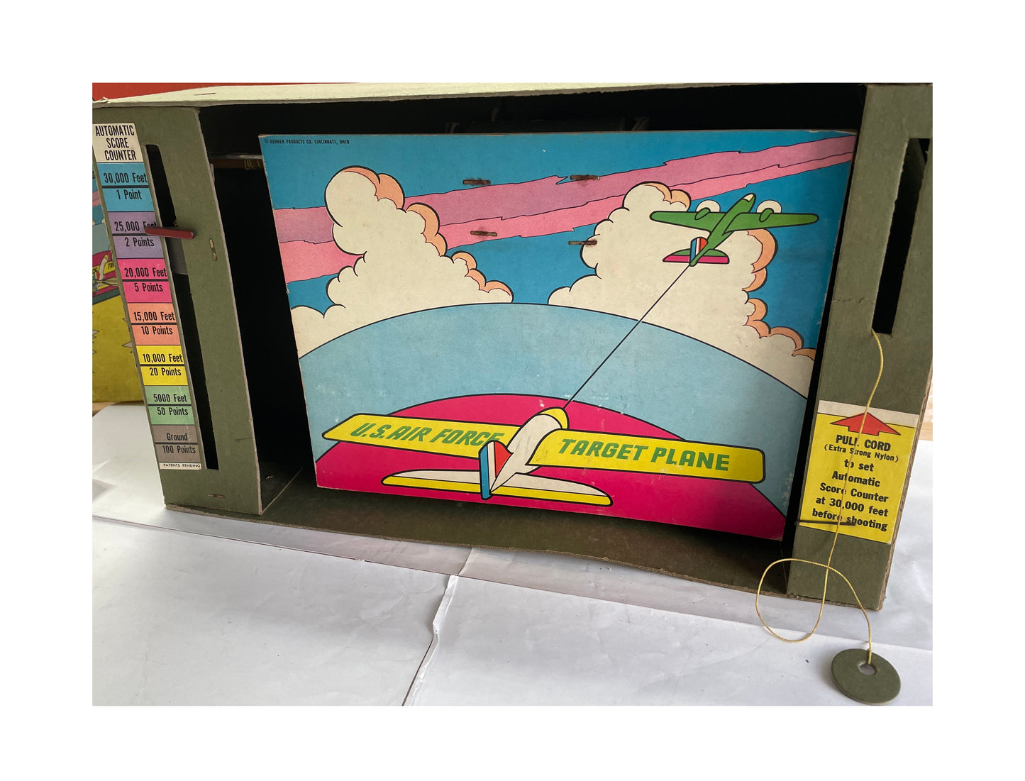 Vintage 1955 Kenner Rocket Sock-It Rifle And Target Dart Game - Fantastic Condition In The Original Box