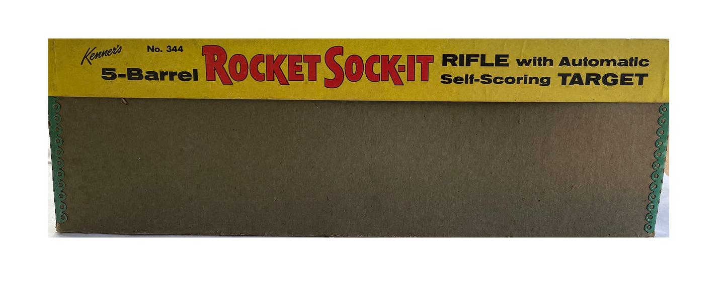 Vintage 1955 Kenner Rocket Sock-It Rifle And Target Dart Game - Fantastic Condition In The Original Box