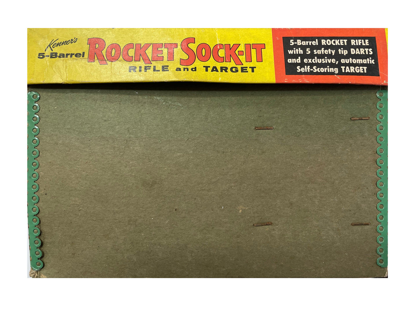 Vintage 1955 Kenner Rocket Sock-It Rifle And Target Dart Game - Fantastic Condition In The Original Box