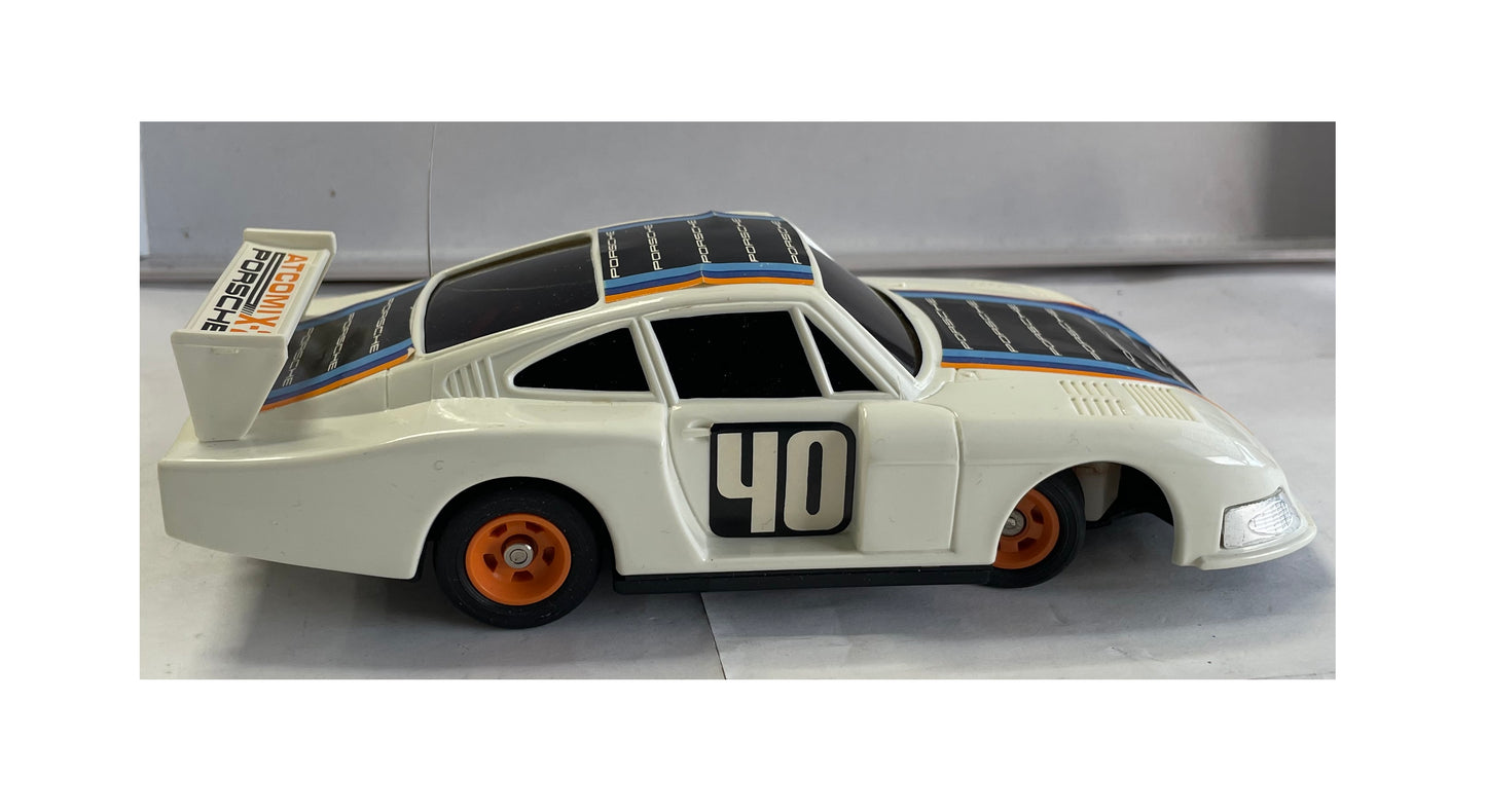 Vintage Atcomi 1970's Porsche 935-78 Turbo Radio Control Steering Wheel Control Car - In The Original Box