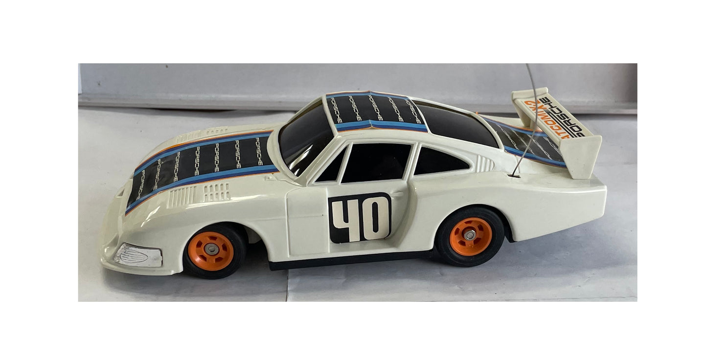 Vintage Atcomi 1970's Porsche 935-78 Turbo Radio Control Steering Wheel Control Car - In The Original Box