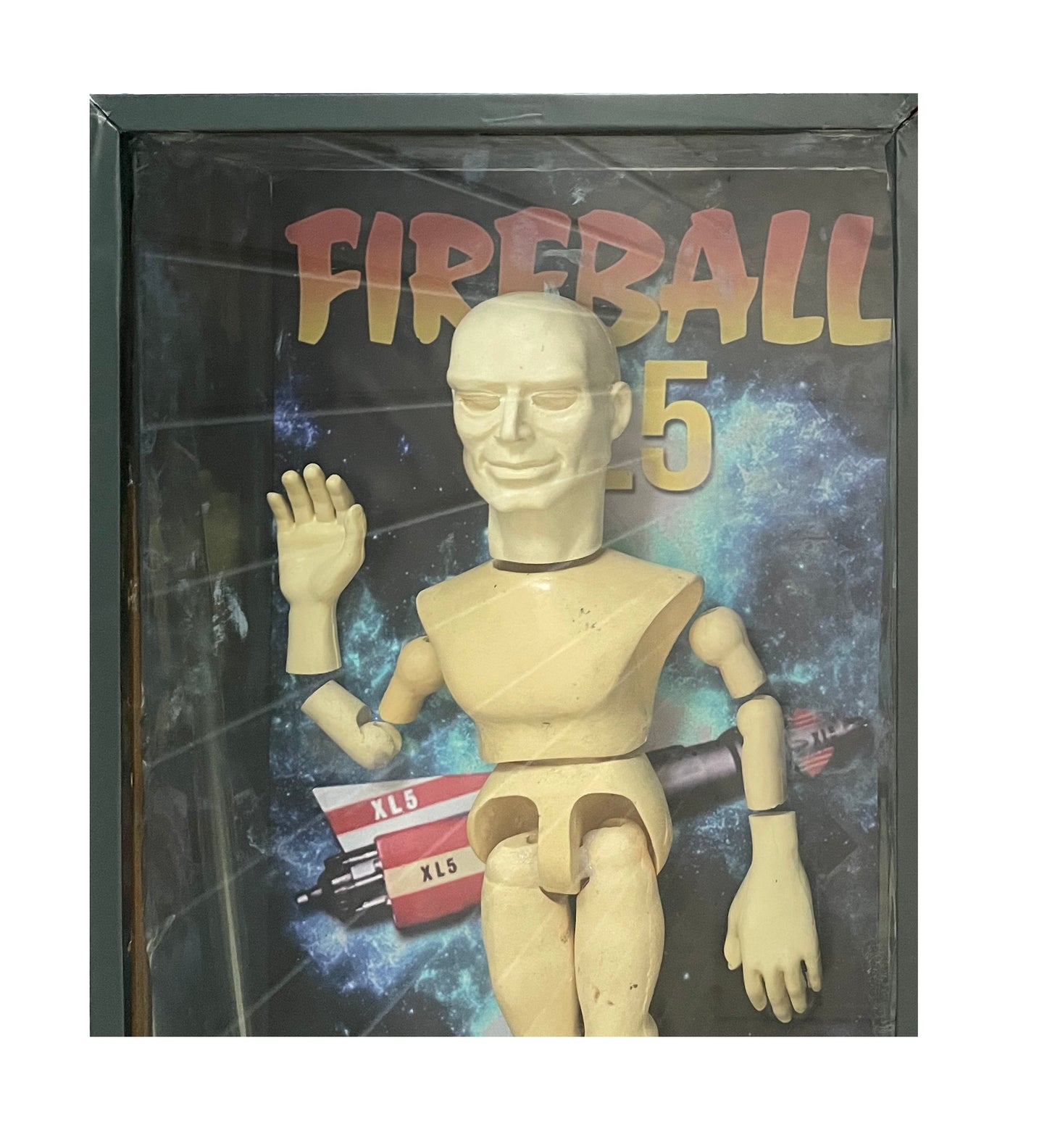 Vintage Gerry Andersons Fireball XL5 Steve Zodiac Full Size Pocket Model Display In Case With Background Card - Unique Item