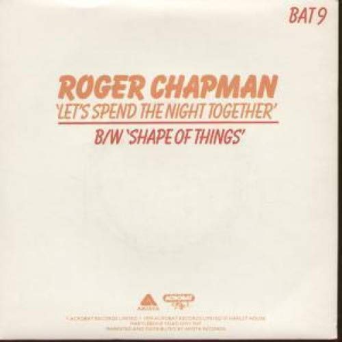 Vintage 1979 Roger Chapman - Let's Spend The Night Together 7" Vinyl Record 45RPM - Acrobat Record Label