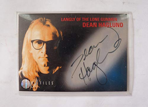The X-Files Fight The Future Vintage 1998 Topps Trading Card Dean Hagland (Langley) Autograph Card In Plastic Wallet
