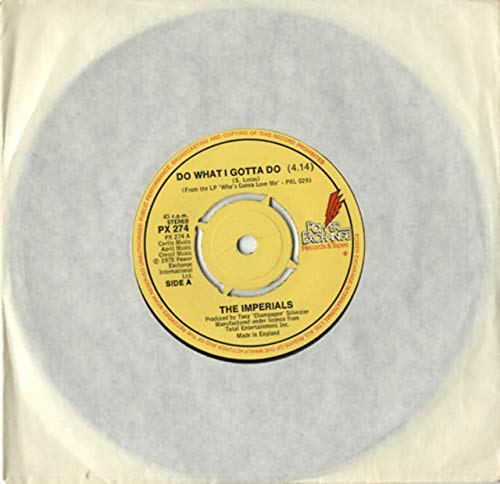Vintage 1979 The Imperials - Do What I Gotta Do 7" Vinyl Record Power Exchange Records Label - Ex Shop Stock