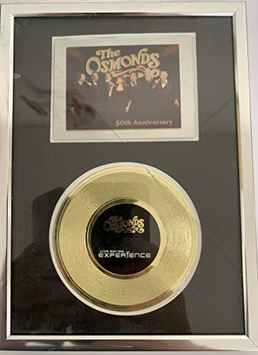 The Osmonds 50th Anniversary Live Nation Experience Tour - Exclusive Framed Gold Disc - Ultra Rare - Slight Damage