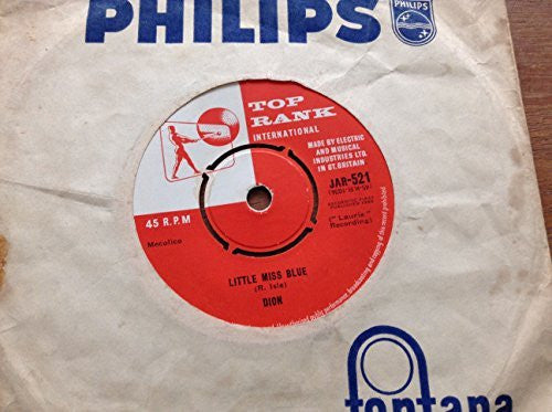 Dion - Lonely Teenager / Little Miss Blue 7" Vinyl Single Record Top Rank Records Label 1960