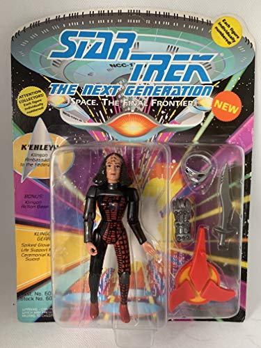 Vintage Star Trek The Next Generation Klingon Ambassador K'ehleyr Action Figure - Brand New Factory Sealed Shop Stock Room Find