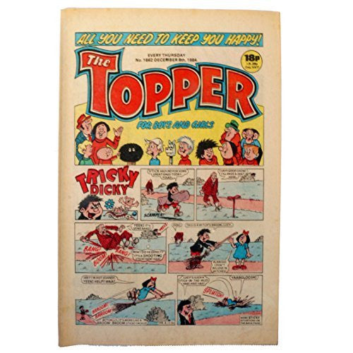 Vintage The Topper Weekly No. 1662 Boys And Girls Comic Every Thursday 8th December 1984 By D C Thomson & Co