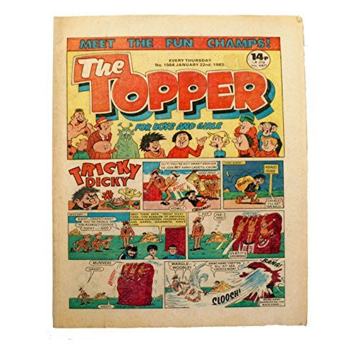Vintage The Topper Weekly No. 1564 Boys And Girls Comic Every Thursday 22nd January 1983 By D C Thomson & Co