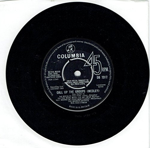 Vintage 1964 The Baron Knights A.Side Call Up The Groups Medley, B.Side Call Up The Groups Medley Part 2, Columbia Records Label