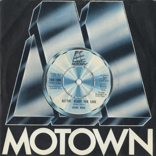 Vintage 1977 Diana Ross - Gettin' Ready For Love 7" Vinyl Record Motown Records Label