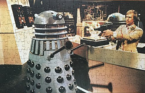 Vintage Doctor Dr Who 1982 Waddingtons 200 Piece Fully Interlocking Jigsaw Puzzle Featuring Peter Davison And The Daleks - Brand New Factory Sealed Shop Stock Room Find