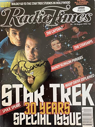 Radio Times Star Trek 30 Years Special Issue Vintage 1996 Autographed By Colm Meaney And Rick Berman