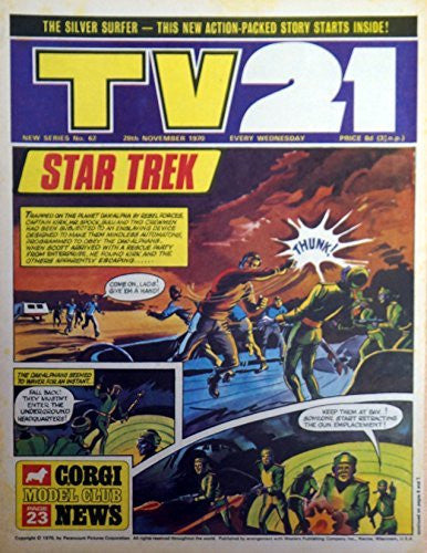 Vintage Ultra Rare TV21 Comic Magazine Issue No. 62 28th November 1970