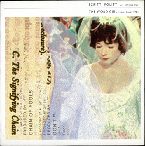 Vintage 1985 Scritti Politty - The Word Girl 7" Vinyl Record 45RPM Virgin Records Label