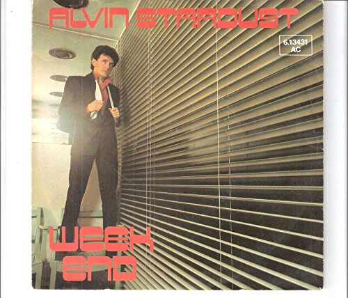 Vintage 1982 Alvin Stardust - Weekend 7" Vinyl Record Stiff Records Label - Ex Shop Stock.