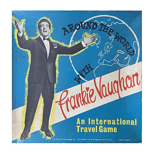 Vintage 1960 A Peter Pan Game - Around The World With Frankie Vaughan - An International Travel Game - Unused & Complete In The Original Box