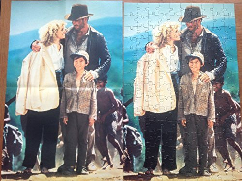 Waddingtons Vintage Indiana Jones And The Temple Of Doom 1984 150 Piece Jigsaw Puzzle Number 00792 Featuring Indiana And Pals