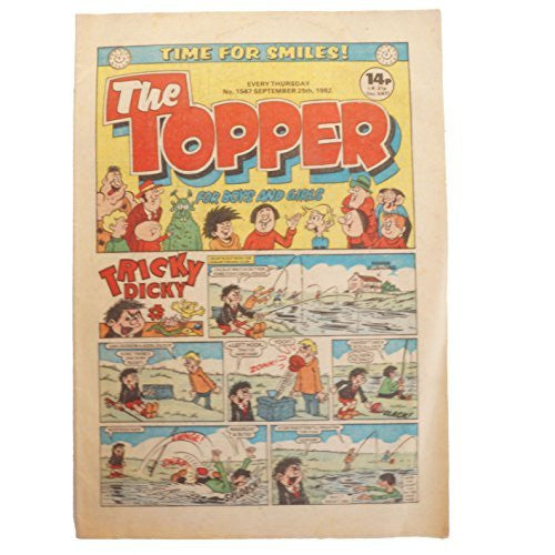 Vintage The Topper Weekly No. 1547 Boys And Girls Comic Every Thursday 25th November 1982 By D C Thomson & Co