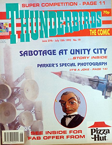 Vintage Rare The New Thunderbirds Comic Magazine Issue No. 19 June 27th 1992 - Ex Shop Stock