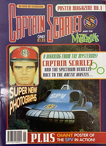 Vintage Ultra Rare 1993 Captain Scarlet And The Mysterons Poster Magazine Issue No. 1 - Former Shop Stock